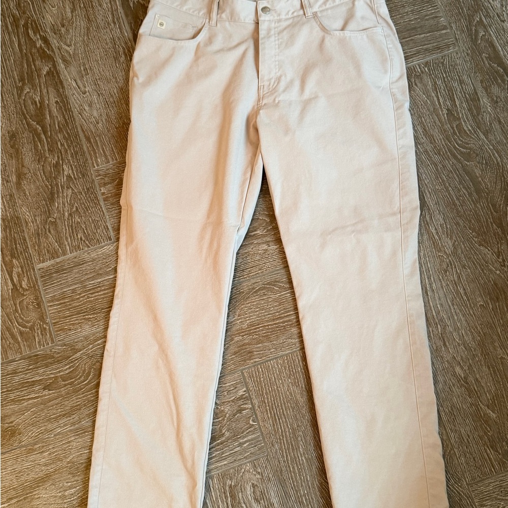 Peter Millar Blush Beige Casual Trousers